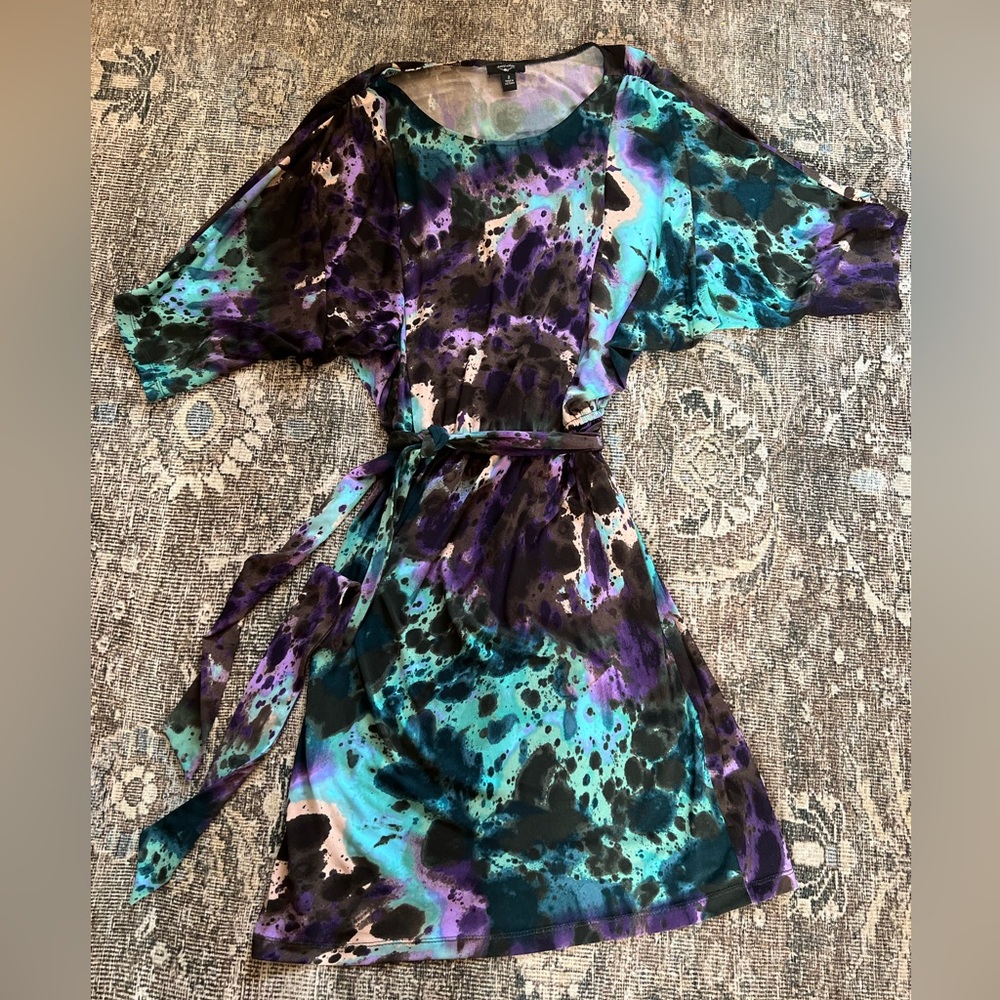 Suzi Chin Dolman Sleeve Watercolor Dress 2